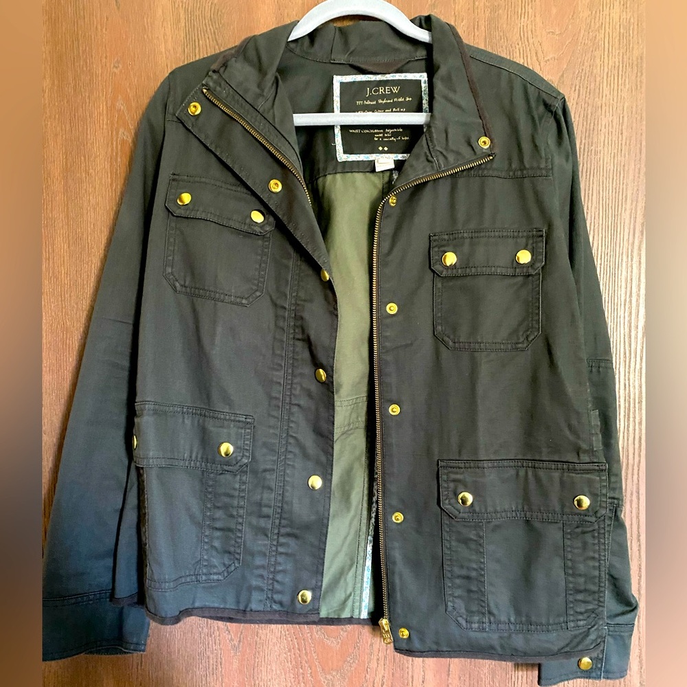 Army Green J Crew Jacket